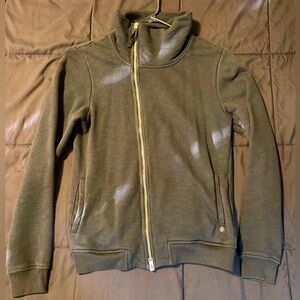 Allsaints Remus Funnel Neck Asymmetric Zip Sweater